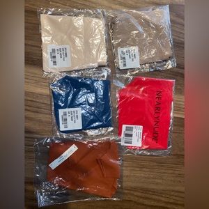 Nearly Nude womens thong panty underwear NEW medium Bundle Of 5 Pair